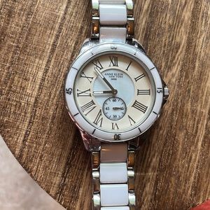 White and Silver Women’s Watch - Anne Klein